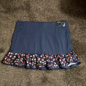 NWT Callaway Ruffled golf Skort size L